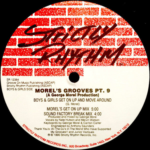 George Morel : Morel's Grooves Pt. 9 (2x12", EP)