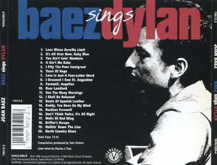 Joan Baez : Baez Sings Dylan (CD, Comp)