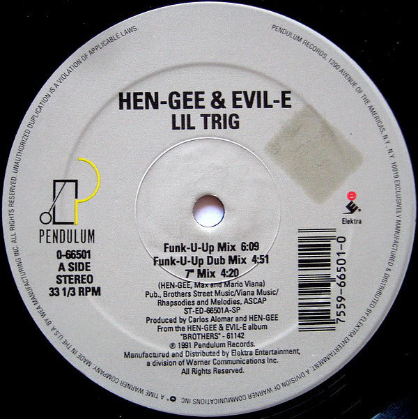 Hen-Gee & Evil-E : Lil Trig (12")