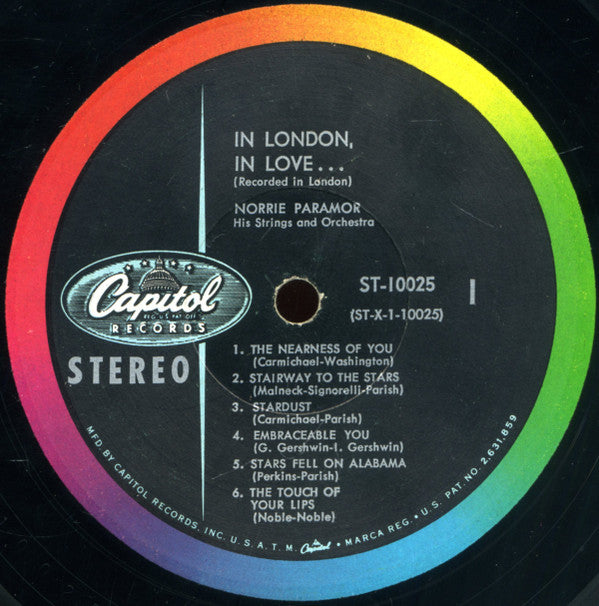 Norrie Paramor His Strings And Orchestra : In London, In Love (LP, Album, RE)
