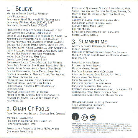 Fantasia (4) : I Believe (CD, Maxi)