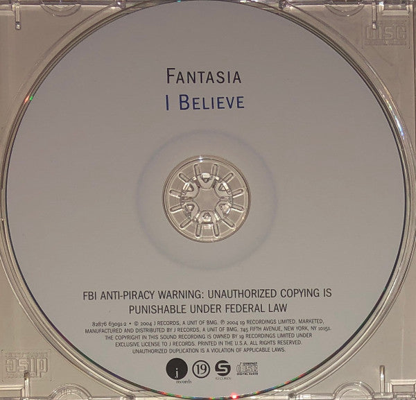 Fantasia (4) : I Believe (CD, Maxi)