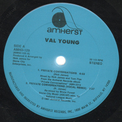 Val Young : Private Conversations (12", Single)