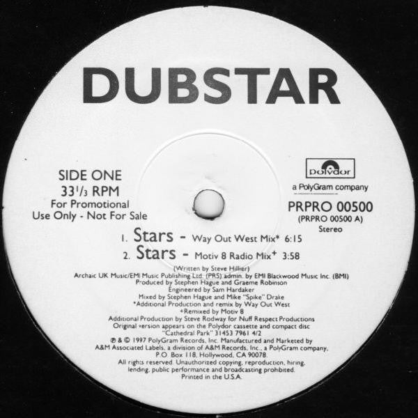 Dubstar (2) : Stars (12", Promo)