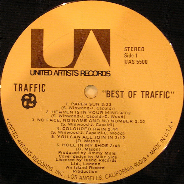 Traffic : Best Of Traffic (LP, Album, Comp)