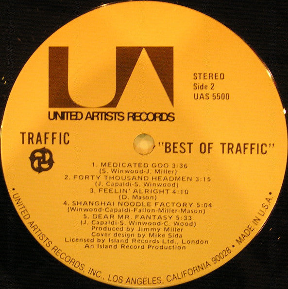 Traffic : Best Of Traffic (LP, Album, Comp)