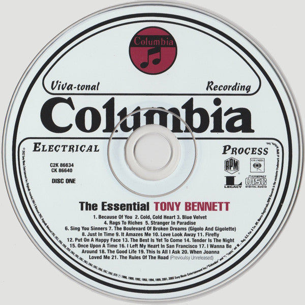 Tony Bennett : The Essential Tony Bennett (2xCD, Album, Comp)