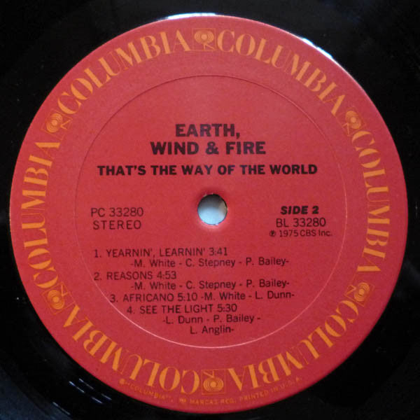 Earth, Wind & Fire : That's The Way Of The World (LP, Album, Gat)