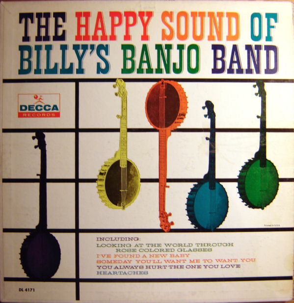Billy's Banjo Band : The Happy Sound Of Billy's Banjo Band (LP, Album, Mono)