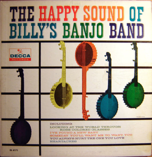 Billy's Banjo Band : The Happy Sound Of Billy's Banjo Band (LP, Album, Mono)