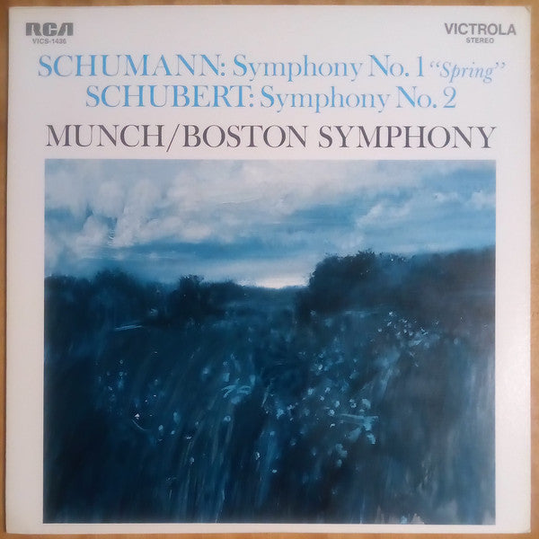 Robert Schumann / Franz Schubert - Charles Munch / Boston Symphony Orchestra : Symphony No. 1 "Spring" / Symphony No. 2 (LP, Comp)