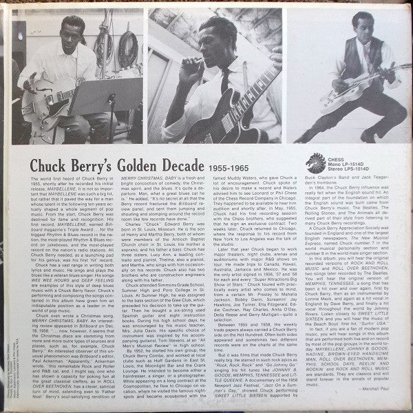 Chuck Berry : Chuck Berry's Golden Decade (The Original Two Albums) (2xLP, Comp)