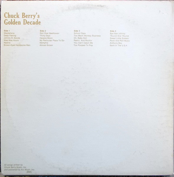 Chuck Berry : Chuck Berry's Golden Decade (The Original Two Albums) (2xLP, Comp)