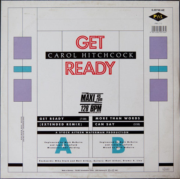 Carol Hitchcock : Get Ready (Extended Remix) (12")