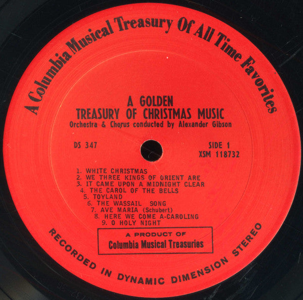 "A Golden Treasury Of Christmas Music" Orchestra & "A Golden Treasury Of Christmas Music" Chorus Conducted By Alexander Gibson : A Golden Treasury Of Christmas Music (2xLP, Album)