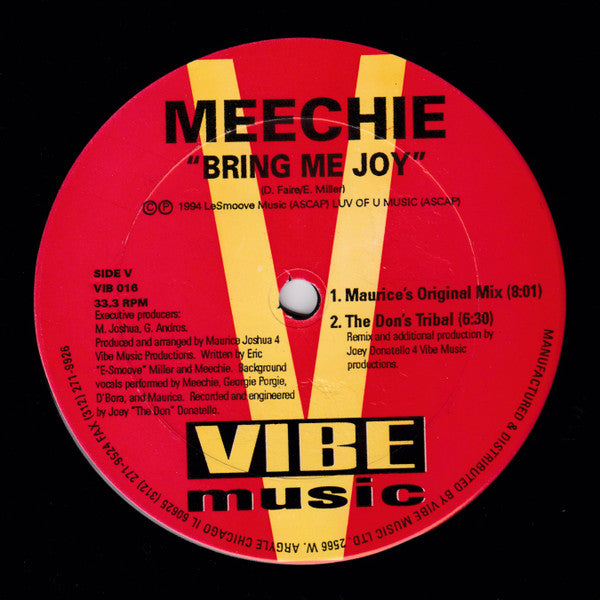 Meechie : Bring Me Joy (2x12")