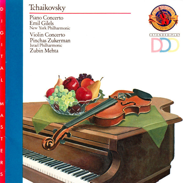 Pyotr Ilyich Tchaikovsky, Emil Gilels, Pinchas Zukerman, Zubin Mehta : Piano Concerto, Violin Concerto (CD, Comp, RE)
