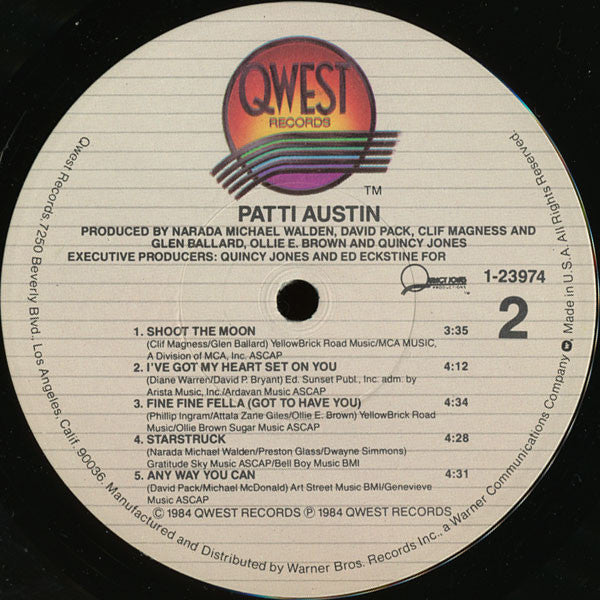 Patti Austin : Patti Austin (LP, Album)