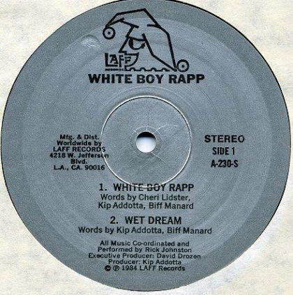White Boy Rapp - Kip Addotta : White Boy Rapp (12")