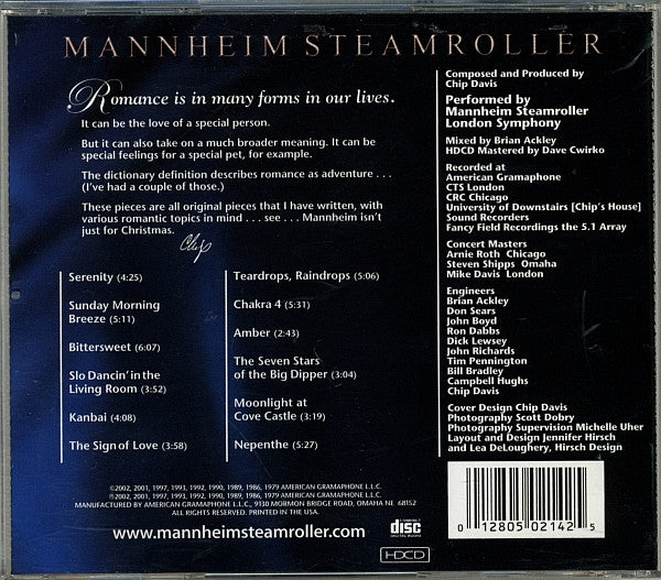 Mannheim Steamroller : Romantic Melodies (HDCD, Comp)