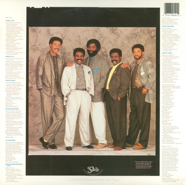 The Whispers : Just Gets Better With Time (LP, Album)