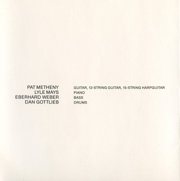 Pat Metheny : Watercolors (CD, Album, RE)