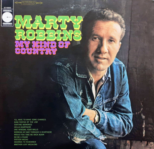 Marty Robbins : My Kind Of Country (LP, Album, RP)