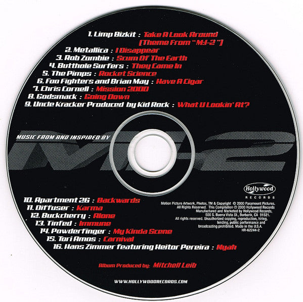 Various : Music From And Inspired By M:I-2 (CD, Album)