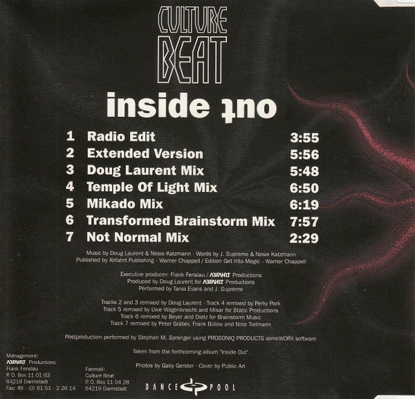 Culture Beat : Inside Out (CD, Maxi)