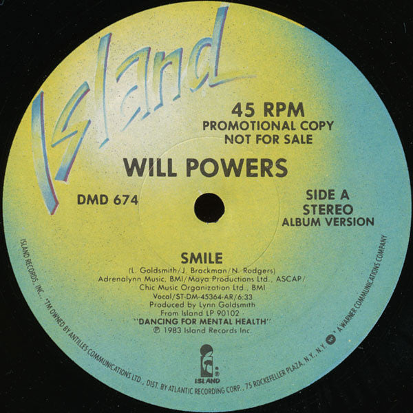 Will Powers : Smile (12", Promo)