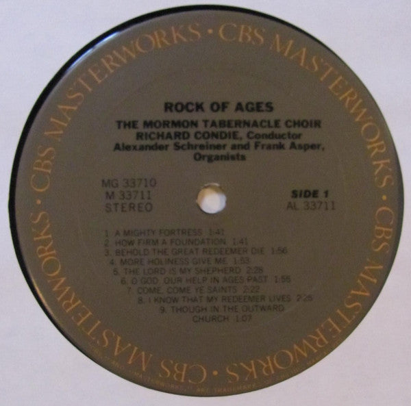 Mormon Tabernacle Choir, Philadelphia Brass Ensemble, Richard P. Condie, Alexander Schreiner, Frank W. Asper : Rock Of Ages (2xLP, Comp)