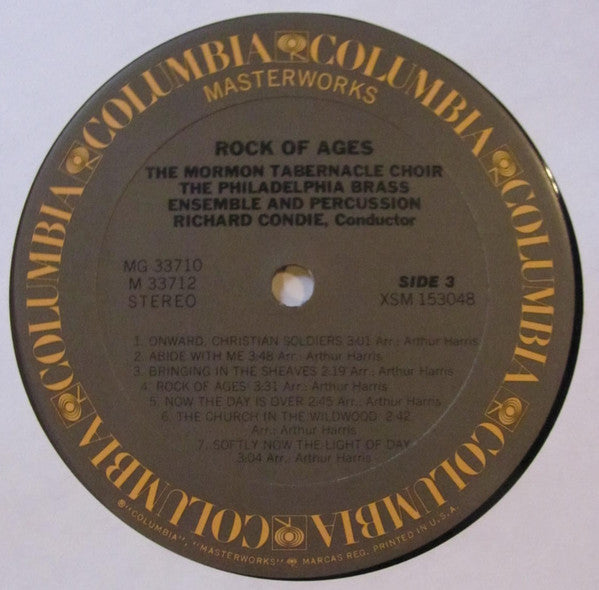 Mormon Tabernacle Choir, Philadelphia Brass Ensemble, Richard P. Condie, Alexander Schreiner, Frank W. Asper : Rock Of Ages (2xLP, Comp)