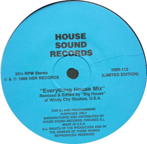 Various : Everything House Mix / Fierce House Mix (12", Mixed, Unofficial)