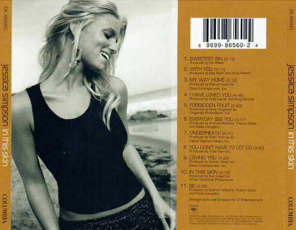 Jessica Simpson : In This Skin (CD, Album, Enh)