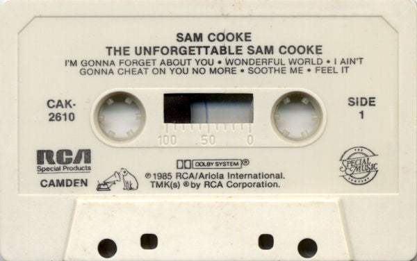 Sam Cooke : The Unforgettable Sam Cooke (Cass, Comp, RE, Dol)