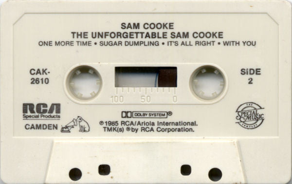 Sam Cooke : The Unforgettable Sam Cooke (Cass, Comp, RE, Dol)