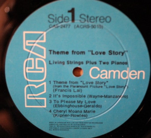 Living Strings : Theme From Love Story (LP)