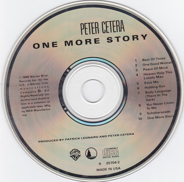 Peter Cetera : One More Story (CD, Album)