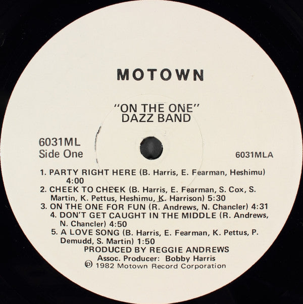 Dazz Band : On The One (LP, Album, Promo)
