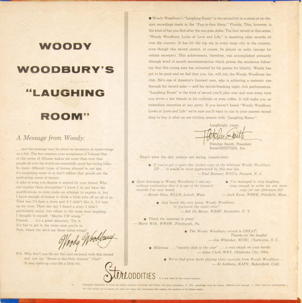 Woody Woodbury : Laughing Room (LP, Album)