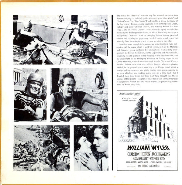 Miklós Rózsa : Ben-Hur (LP, Album, Gat)