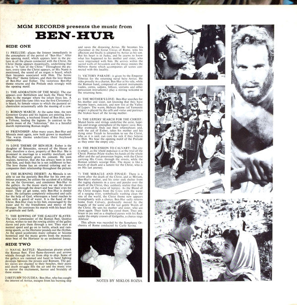 Miklós Rózsa : Ben-Hur (LP, Album, Gat)