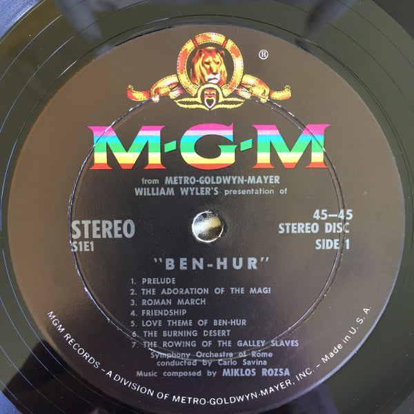 Miklós Rózsa : Ben-Hur (LP, Album, Gat)