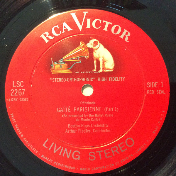 Jacques Offenbach, Aram Khatchaturian, The Boston Pops Orchestra, Arthur Fiedler : Gaîté Parisienne / Gayne Ballet Suite (LP, Album, Ind)
