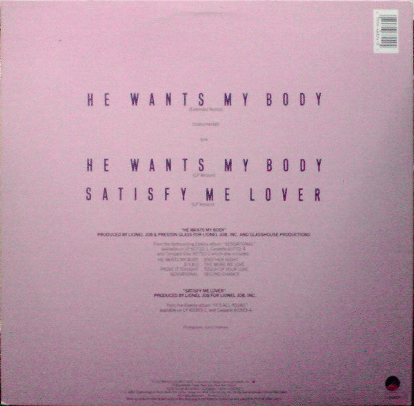 Starpoint : He Wants My Body (12")