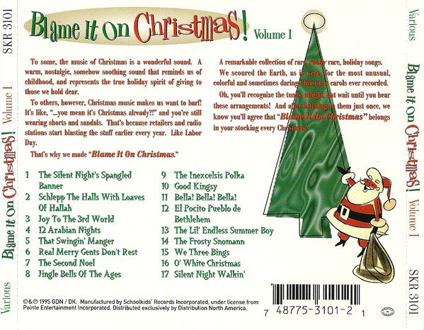 Various : Blame It On Christmas! Volume 1 (CD)