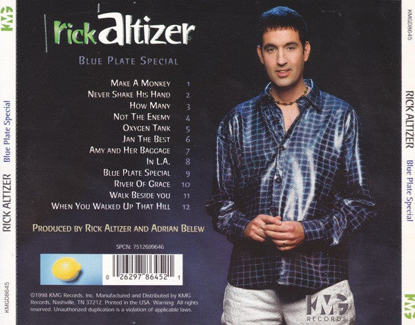 Rick Altizer : Blue Plate Special (CD, Album)