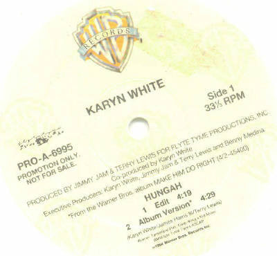 Karyn White : Hungah (12", Promo, Whi)