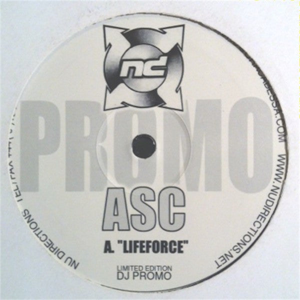 ASC : Lifeforce / Reverse Polarity / Chrysalis (Edit) (12", Promo)