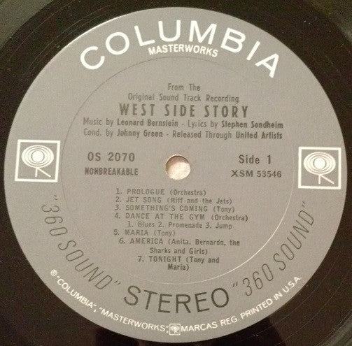 Leonard Bernstein : West Side Story (The Original Sound Track Recording) (LP, Album, Gat)